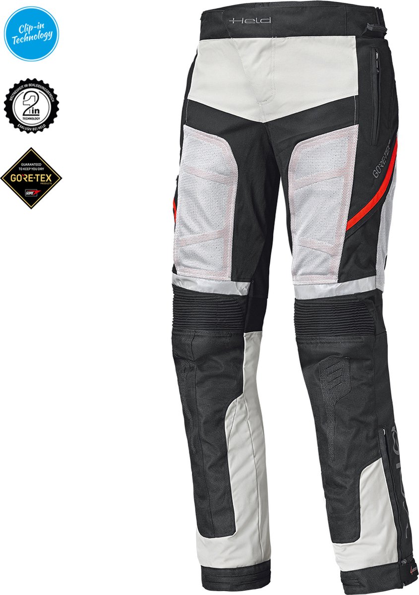 HELD AEROSEC GTX BASE 2in1 GORE-TEX® Motorbroek Touring Grijs-Rood M