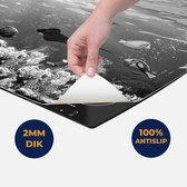 Chefcare Inductie Beschermer Vissen met Koraalrif onder Water - Zwart Wit - 57,6x51,6 cm - Afdekplaat Inductie - Kookplaat Beschermer - Inductie Mat
