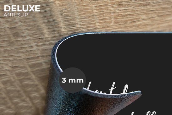 Set de table - Napperons en plastique - Tu es le lait dans mon café - Café - Citations - Dictons - Expresso - 45x30 cm - 6 pièces - Résistant à la chaleur - Antidérapant - Sous-couche - Amovible