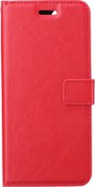 Hoesje Geschikt voor OnePlus 10 Pro Hoes Bookcase Flipcase Book Cover - Hoes Geschikt voor OnePlus 10 Pro Hoesje Book Case - Rood