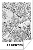 Affiche Plan - Carte - Plan de ville - France - Argenteuil - 40x60 cm
