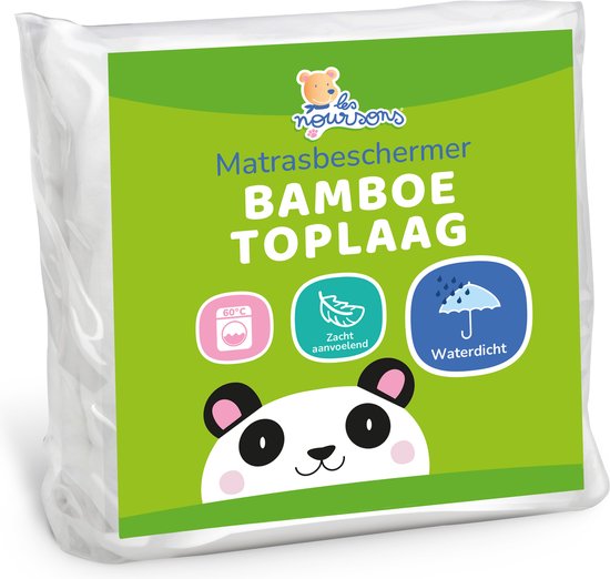 Set van 2 Matrasbeschermers 90 x 200 cm - 100% bamboe - Matrasbeschermer voor kinderen - Waterdicht - stil - ademend - Hoogte 35-30 cm - Natuurlijk Anti-mijt en Antibacterieel Set van 2 Matrasbeschermers 90 x 200 cm - 100% bamboe - Matrasbeschermer voor kinderen - Waterdicht - stil - ademend - Hoogte 35-30 cm - Natuurlijk Anti-mijt en Antibacterieel