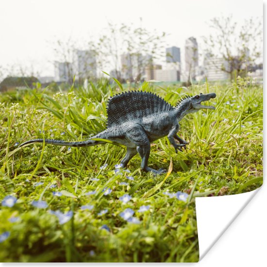 Poster Dinosaurus - Gras - Klein - 30x30 cm