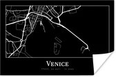 Poster Stadskaart - Venetië - Kaart - Plattegrond - Venice - 60x40 cm