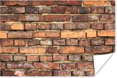 Affiche Brique - Murs - Rouge - Marron - 60x40 cm
