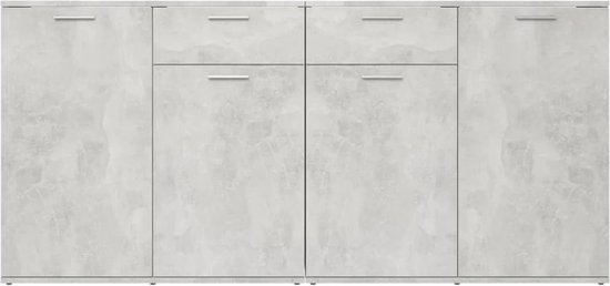 vidaXL Buffet 160x36x75 cm aggloméré gris béton