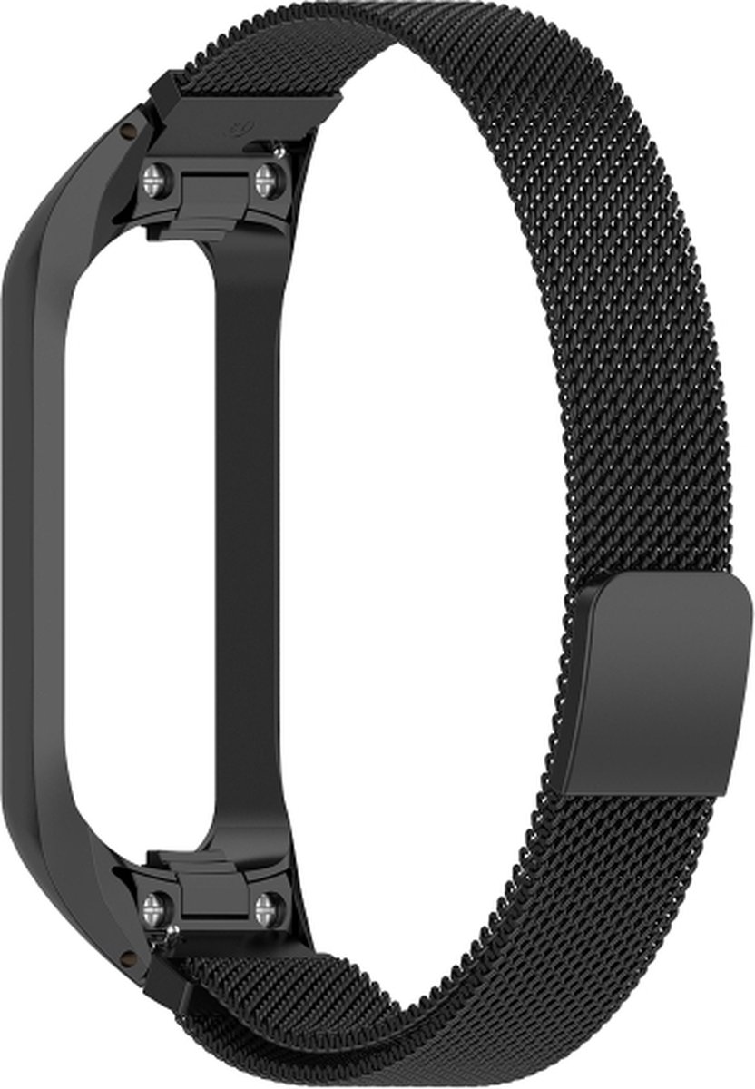 Milanees bandje - geschikt voor Samsung Galaxy Fit 2 - zwart