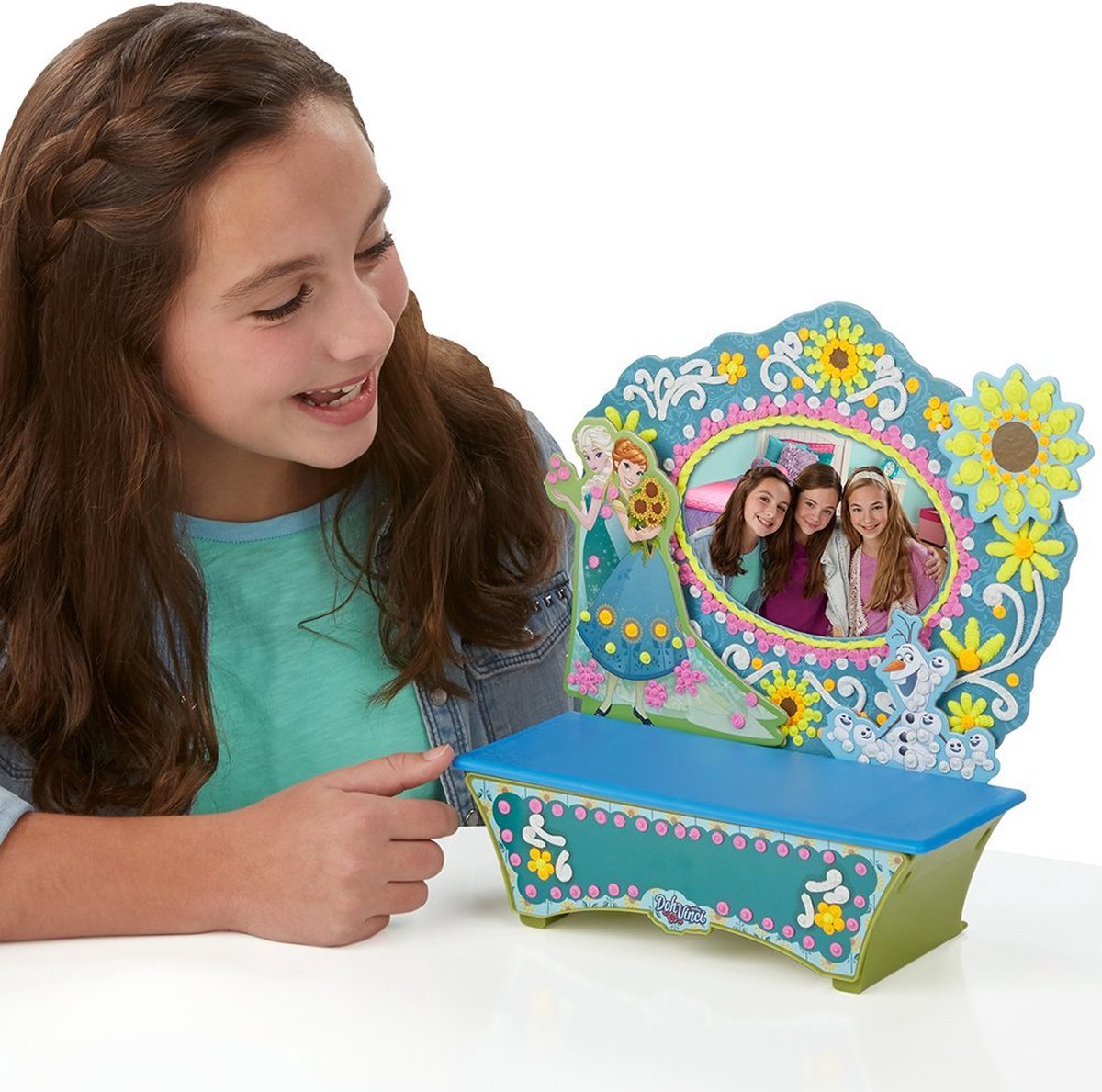 Hasbro Dohvinci Frozen kaptafel - fotolijstje en knutselset - 4 stuks - met glinsterende Deco Pop tube voor sneeuw en ijs effecten — afbeelding 10