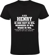 T-shirt Henri Homme | cadeau d'anniversaire | cadeau d'anniversaire | drôle | anniversaire | cadeau | Noir