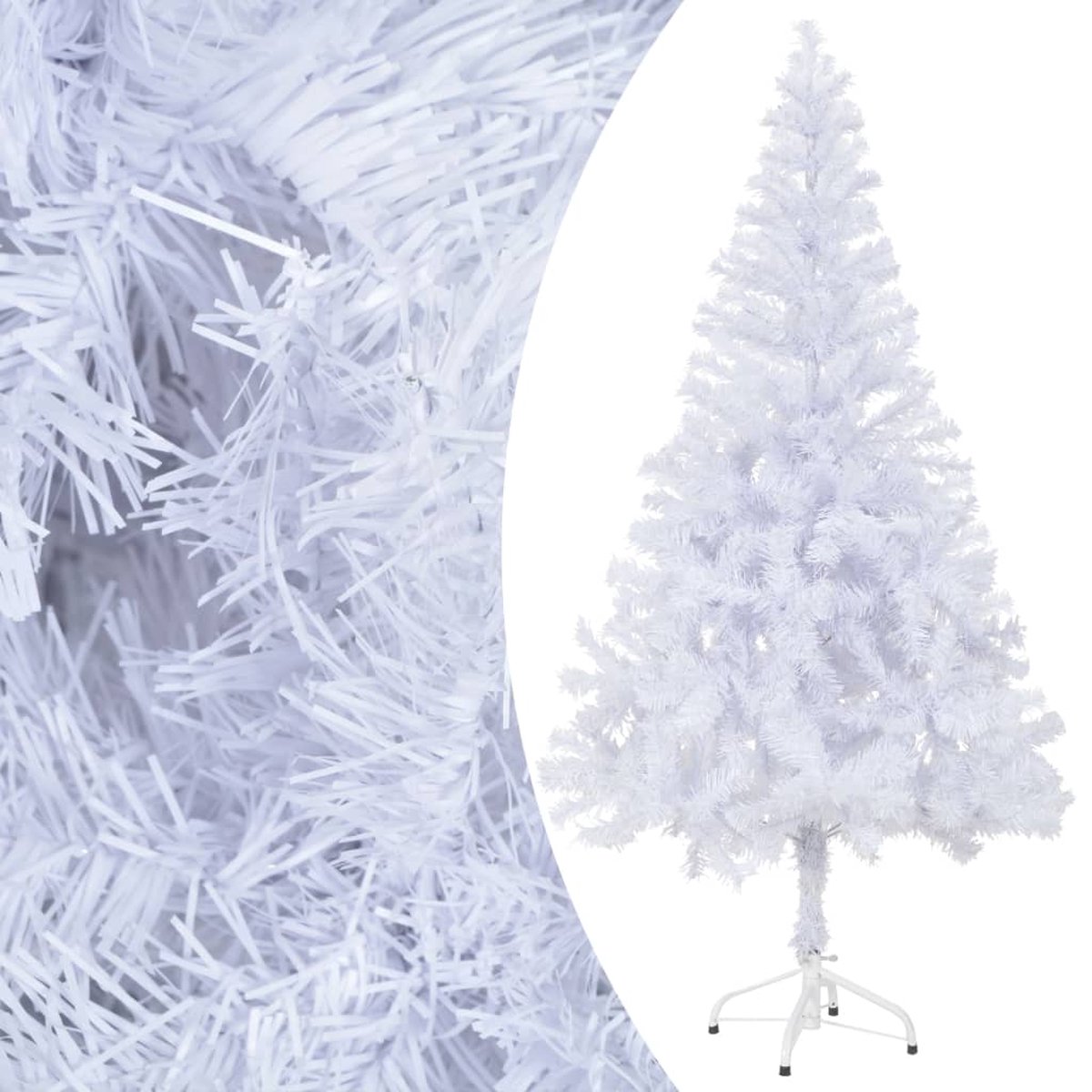 VidaLife Kunstkerstboom met LED's en kerstballenset 380 takken 150 cm