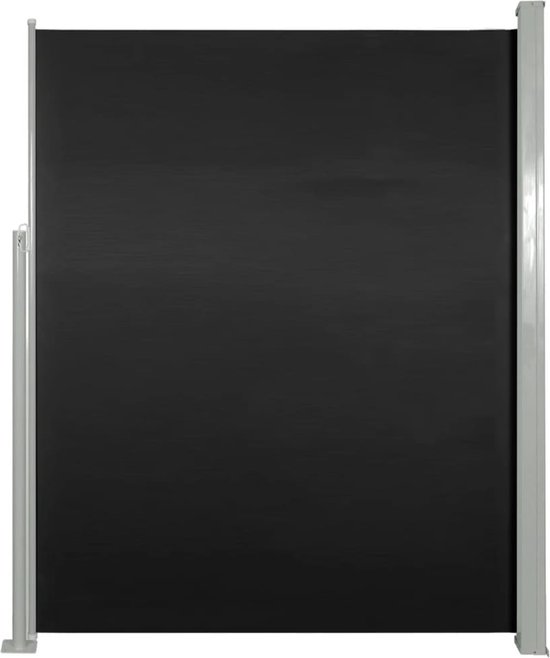 VidaXL Uittrekbaar Windscherm – 100x1000 Cm, Zwart, Water- En Uv-bestendig, Met Automatische Terugrol, Voor Balkon En Terras