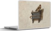 Laptop sticker - 14 inch - Het Puttertje - Schilderij - Fabricius - Oude Meester - 32x5x23x5cm - Laptopstickers - Laptop skin - Cover