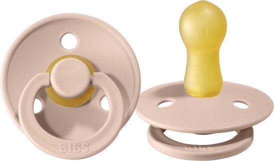 BiBS - Colour Pacifier - Stage 2 Fopspeen - 6+ maanden - 2 stuks - Woodchuck / Blush