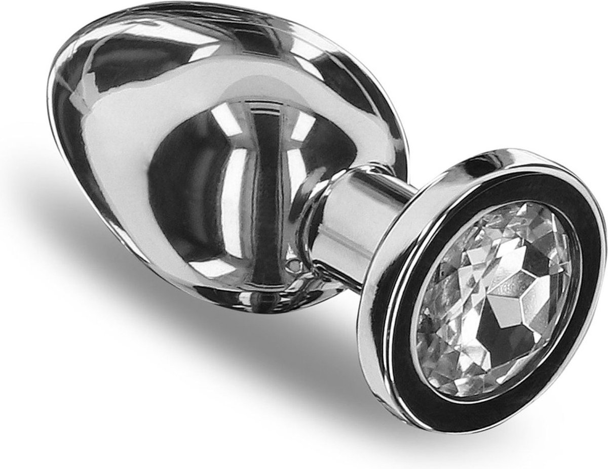 Anaal Weighted Steel Butt Plug S Zilverkleurig