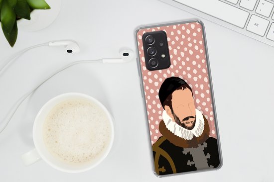 Coque Samsung Galaxy A53 5G - Pastel - Willem van Oranje - Pois - Maîtres anciens - Coque de téléphone en Siliconen