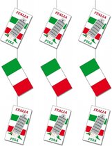 Set van 3x stuks hangslinger decoratie thema Italie 100 cm van karton - Feestartikelen/versieringen