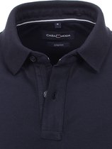 Casa Moda Polo Shirt Comfort Fit Effen Stretch Blauw - 3XL