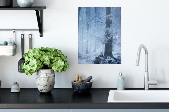 Affiche Forêt - Hiver - Neige - 30x40 cm