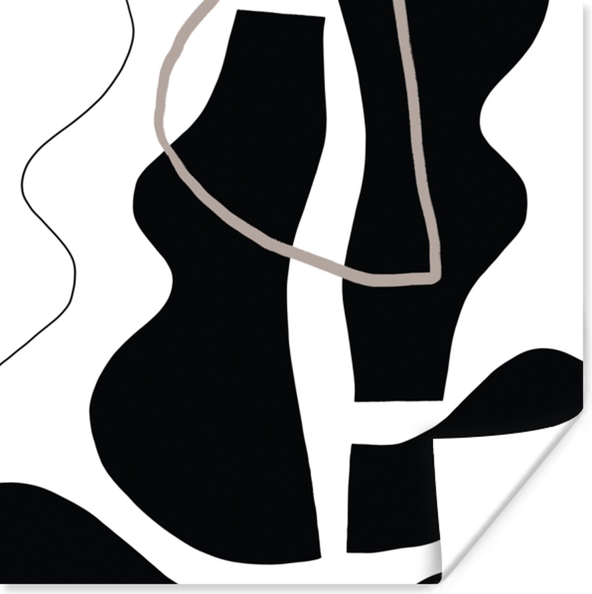 Poster Abstract - Minimalisme - Design - 50x50 cm