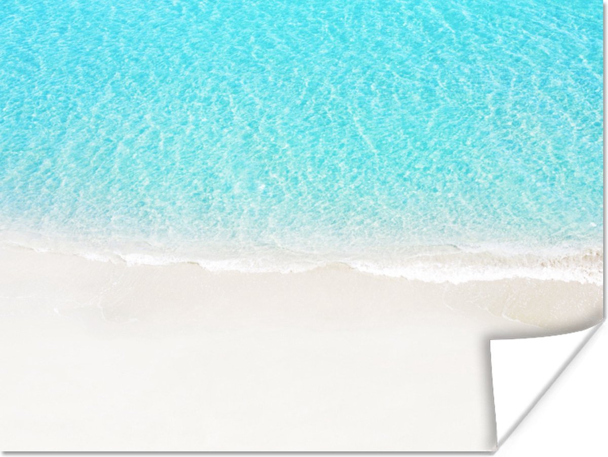 Poster Blauw - Water - Strand - 40x30 cm