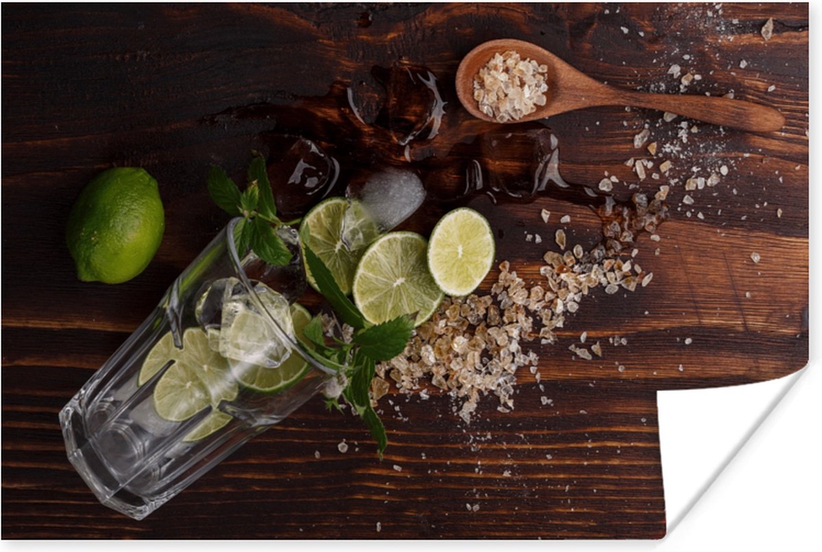 Poster Cocktail - Fruit - Limoen - 30x20 cm