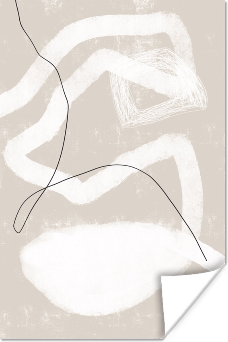Poster Lijn - Abstract - Design - 80x120 cm