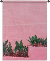 Wandkleed - Wanddoek - Planten - Zomer - Verf - 120x160 cm - Wandtapijt