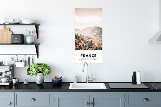 Affiche France - Automne - Montagnes - 40x80 cm