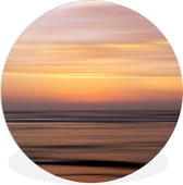 WallCircle - Wandcirkel ⌀ 30 - Zonsondergang aan zee - Ronde schilderijen woonkamer - Wandbord rond - Muurdecoratie cirkel - Kamer decoratie binnen - Wanddecoratie muurcirkel - Woonaccessoires
