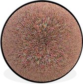 WallCircle - Wandcirkel ⌀ 60 - 3d foto van een bol van kleurpotloden - Ronde schilderijen woonkamer - Wandbord rond - Muurdecoratie cirkel - Kamer decoratie binnen - Wanddecoratie muurcirkel - Woonaccessoires