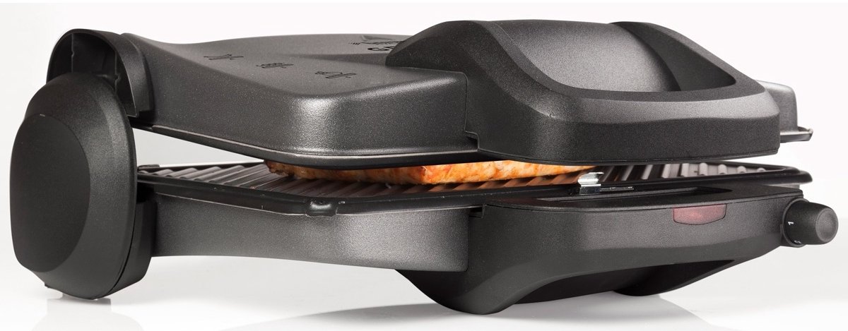 Bestron Contactgrill - ACG380 - 1800W - Tosti apparaat - 31x22cm bakoppervlak - Grijs