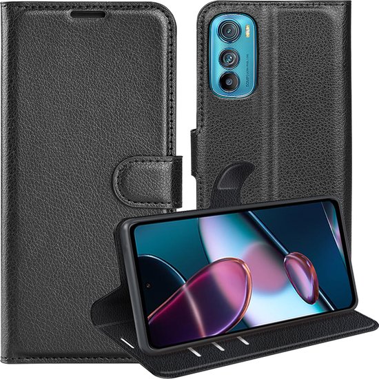 Étui Portefeuille Livre Pour Motorola Edge 30 Neo - Marron Similicuir - Protection 360° Avec Pare-chocs