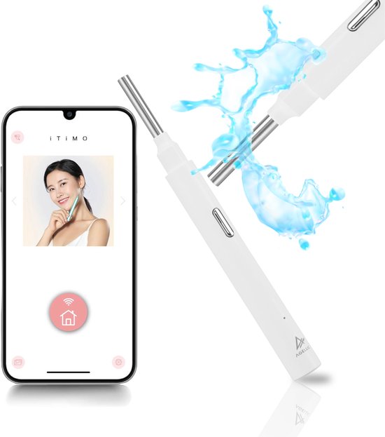 Agellic® Oorsmeer verwijderaar – Ear Wax Cleaner – Met Camera en App – Spiraalvormig Oorlepel – Ear Cleaner