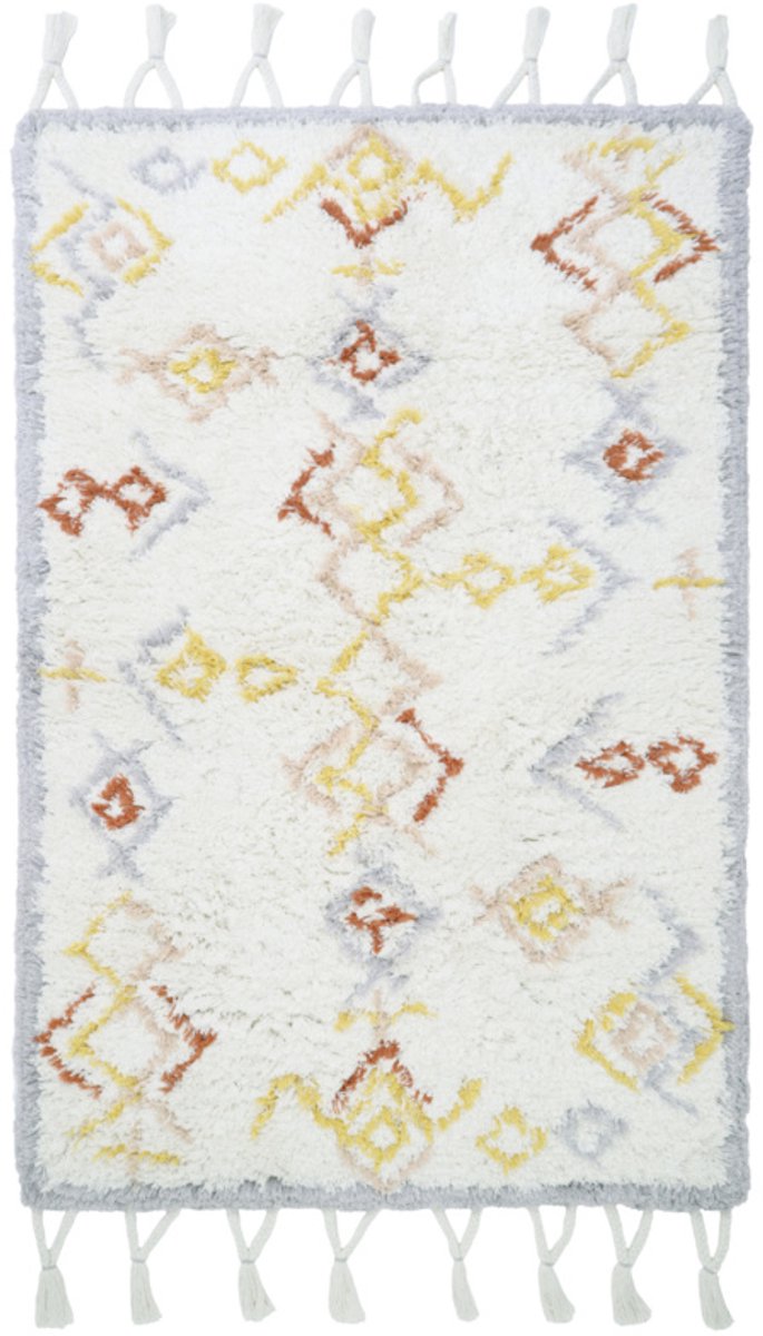 Nattiot - Ilse Berber-Stijl Vloerkleed Voor Kinderkamer - Tapijt 100 x 160 cm