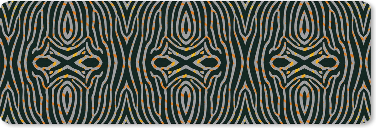 Muismat XXL 90x30 cm - Bureau onderlegger - Bureau mat Zebra - Dierenprint - Patronen - Bureaumat - Gaming mousepad xl - Bureaulegger groot - Computer deskmat