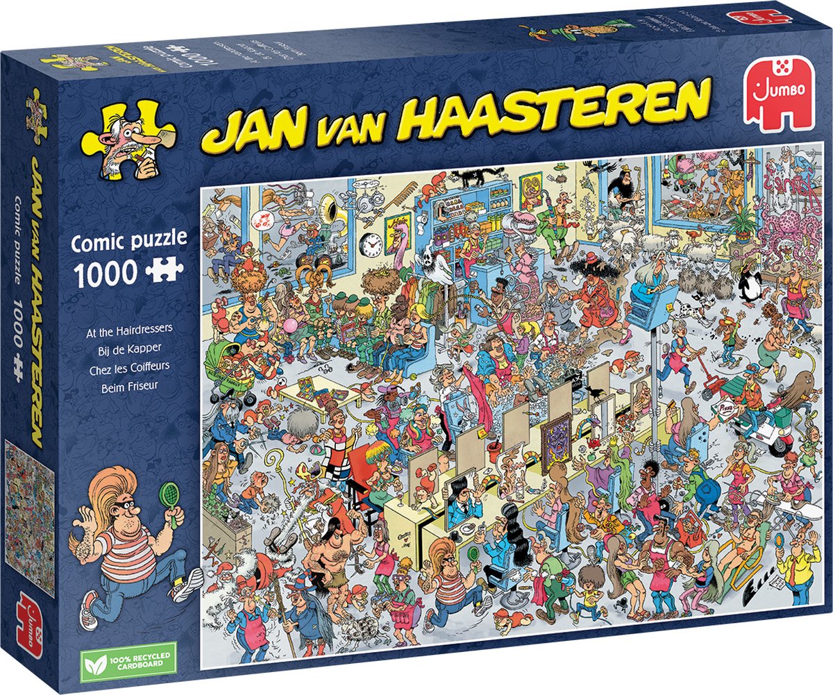 Blozend Wasserette Kinderachtig Jan van Haasteren Bij de kapper 1000 stukjes - Legpuzzel | bol.com