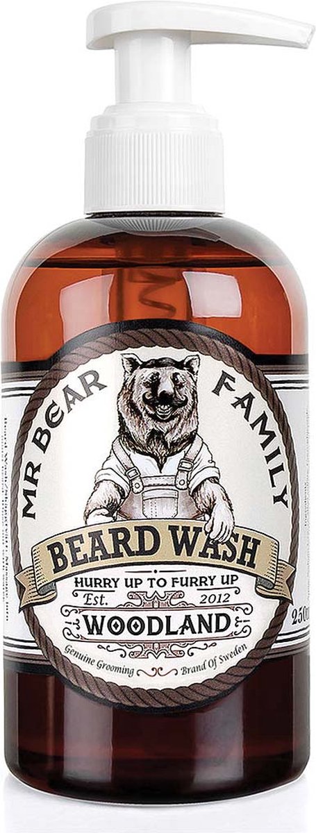 Mr. Bear Family Beard Wash Woodland 250 ml. | Beard Shampoo