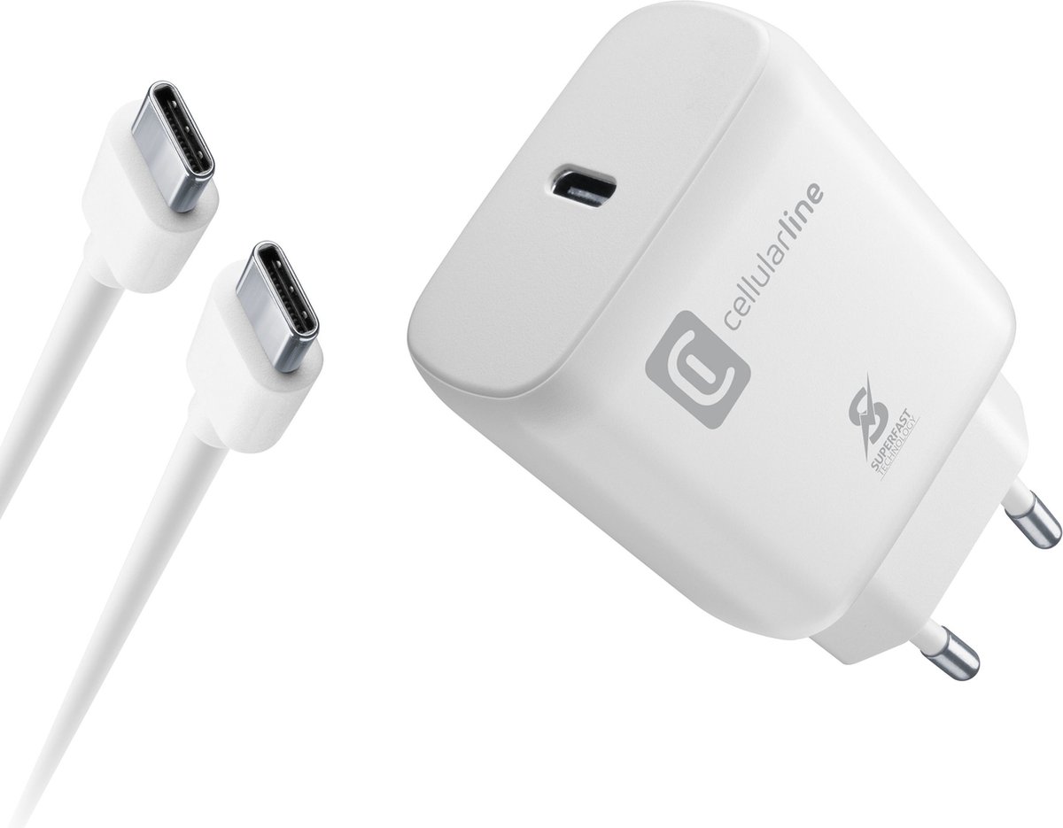 Cellularline 8018080444197 Smartphone, Universeel Wit AC Binnen