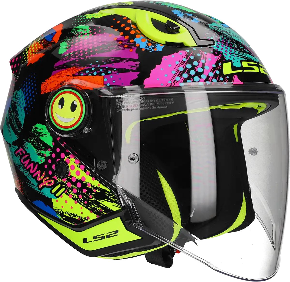 LS2 Helm Funny II Joy OF622 zwart maat S
