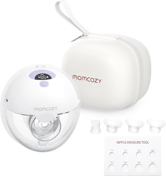 Compacte elektrische borstpomp, handsfree en pijnvrij, 4 pompmodi, 19