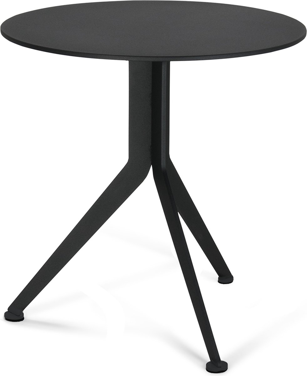 Spinder Design bijzettafel Daley Low - Zwart - Ø 38 - Staal