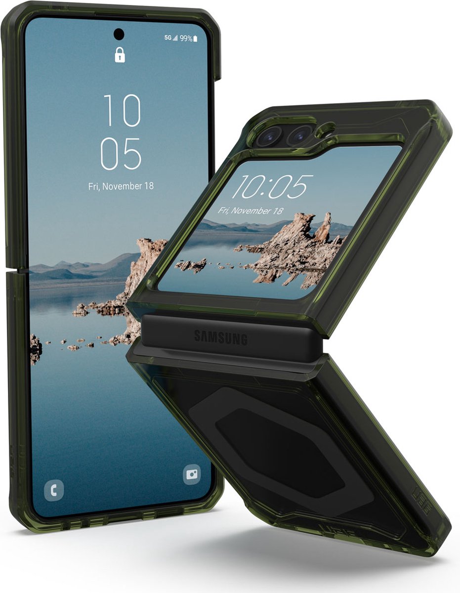UAG Hoesje Geschikt voor Samsung Galaxy Z Flip 5 - UAG Plyo Pro Backcover - groen