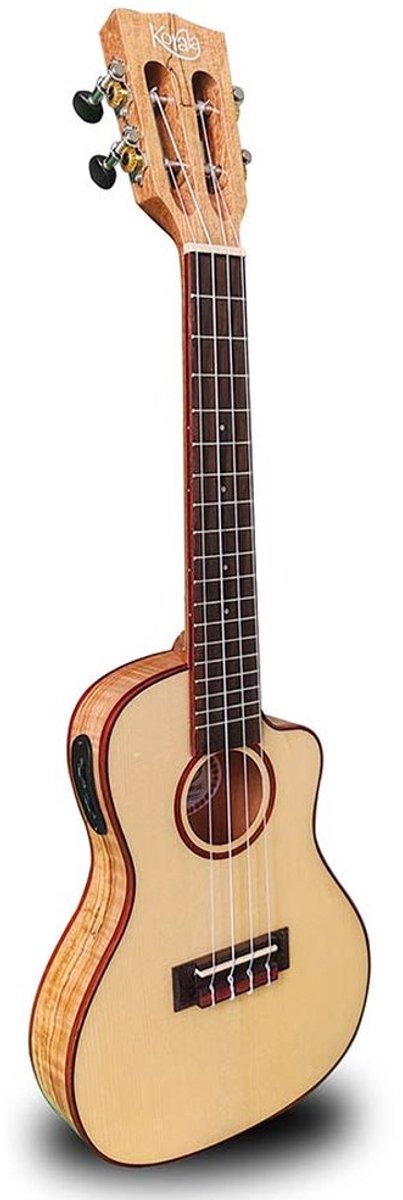 Korala UKCT-830-CE Arched Back Thin Concert ukulele Semi akoestisch
