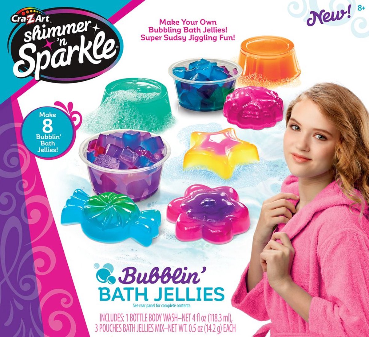 Bubblin bath jellies - Shimmer&sparkle.