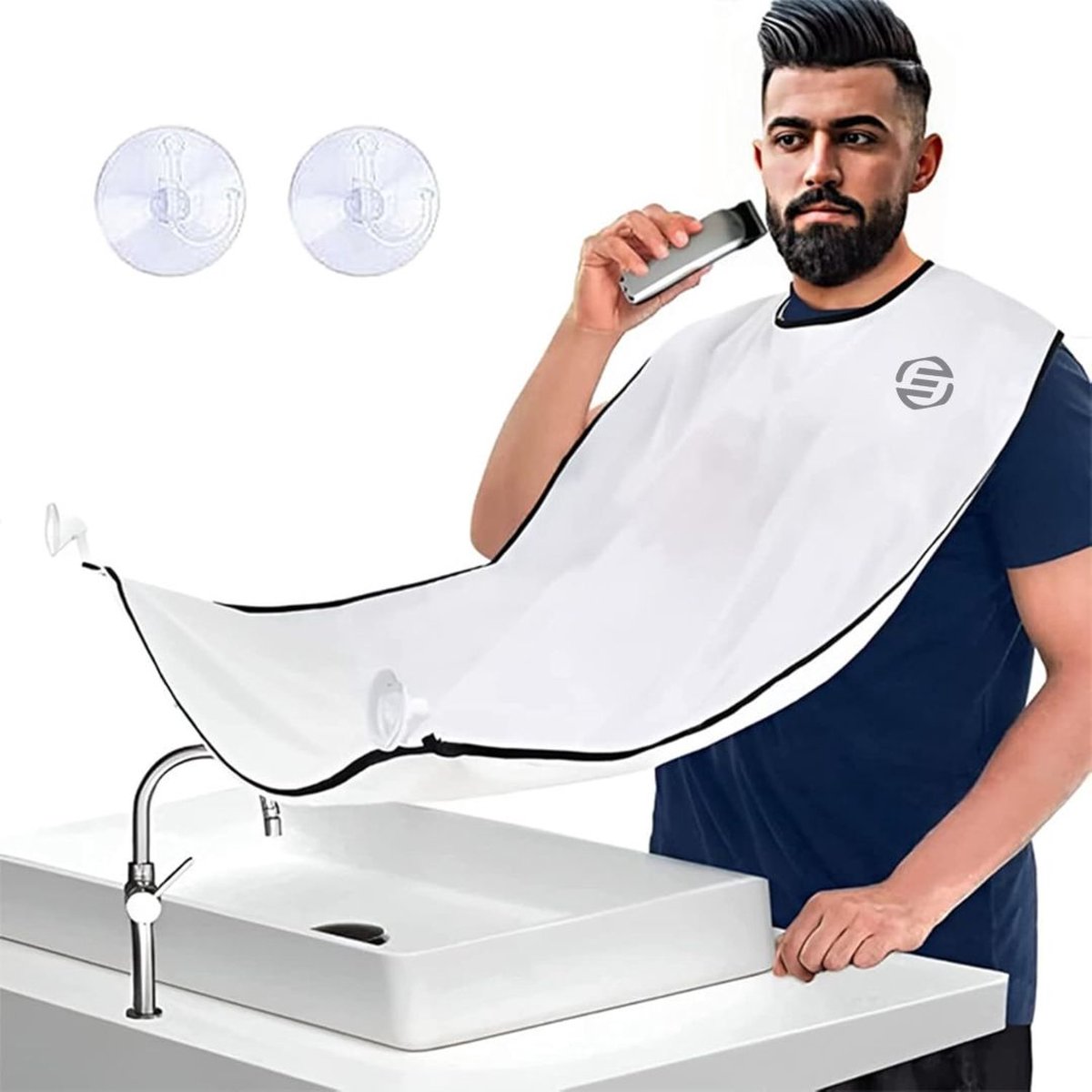 Goedkoopste Baardschort - Baard Schort - Beard Cape - Baardcape - Baard Cape - Kappersmantel - Scheren - Shaving - Trimming - Baardverzorging - Baardaccessoires