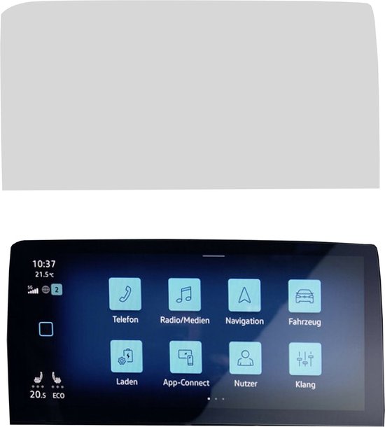 Protecteur d'écran pour Volkswagen ID.3 / ID.4 / ID.5 (10 pouces) - Mat Antifingerprint - Auto-cicatrisant - Découpe de Précision