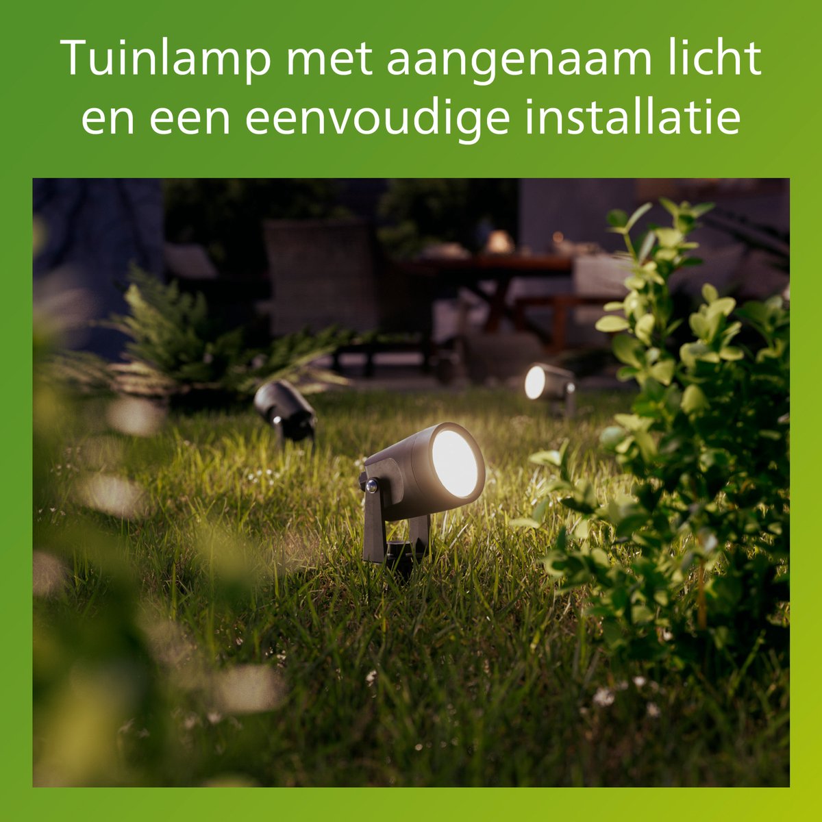 Philips grondspot pack GardenLink Spore 24V zwart 3 st