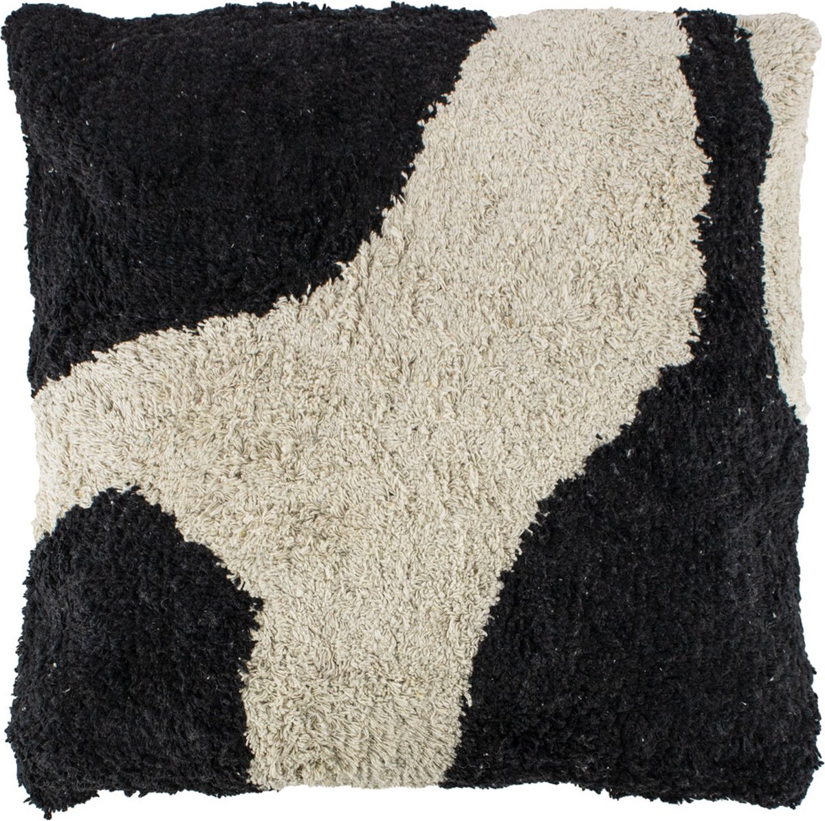 HomeBound by KY | Kussen getuft zwart/wit design | sierkussen zwart-wit