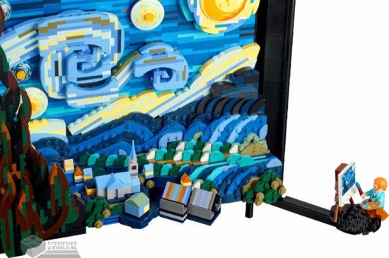 LEGO Ideas Vincent van Gogh - De sterrennacht Decoratie Set voor Volwassenen - 21333