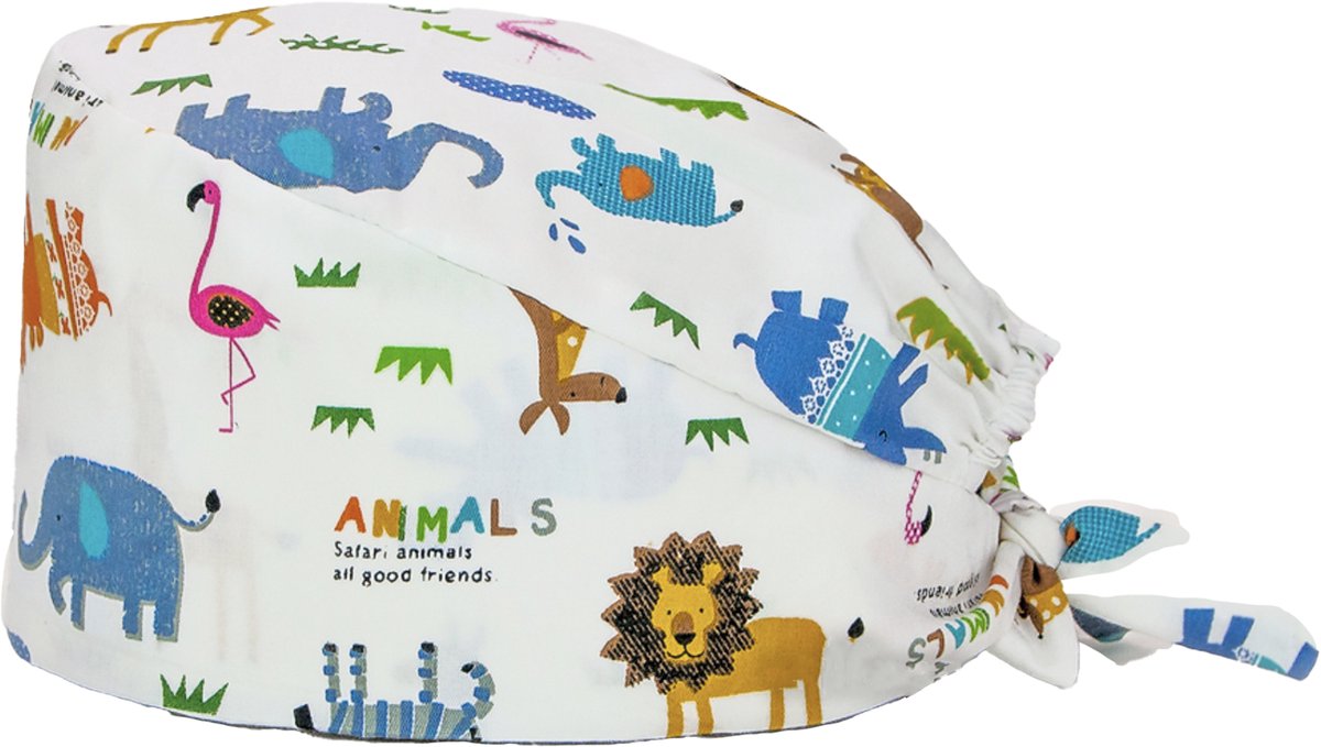 Scrub Cap Safari Animals